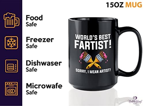 Кафеена Чаша Flairy Land Painter 15 грама, Черна - World ' s Sorry - Набор от художествени пособия за Възрастни Художници, Тийнейджъри, Начинаещи Художници, Боя