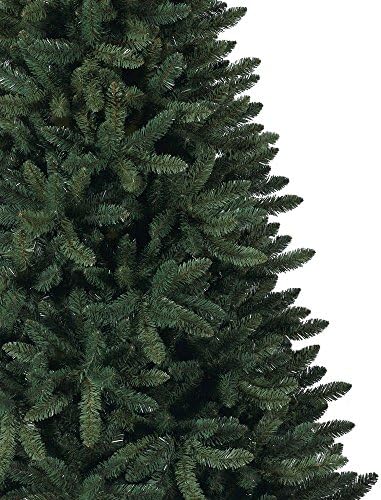 Коледната елха е Класическа Бальзамическая Смърч Пълна Форма Навесная 4-Подножието на Изкуствена Неосвещенная Празнична Коледна Елха с Метална Стойка, Зелена