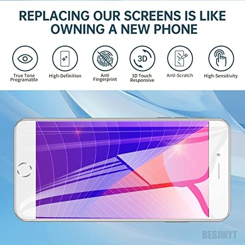 за iPhone 8 Замяната на екрана 4,7 Бял бутон Home, LCD дисплей за iPhone SE 2nd 2020 Дигитайзер 3D Сензорен Пълен Комплект за ремонт