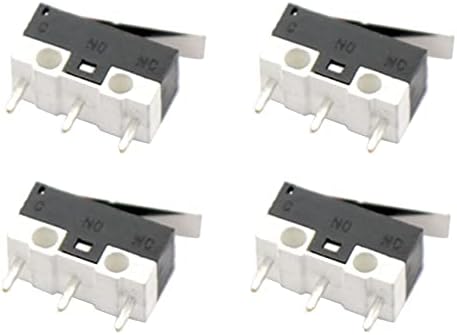 ГЛУПАК крайния изключвател 10/20 парчета MK7 MK8 крайния изключвател Бутон ключ за променлив ток 1A 125 В 2A 125 НА 3D принтер Преминете Микропереключатели (Размер: 20 бр.)