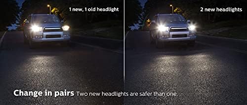 Лампа с нажежаема жичка Philips Automotive Lighting H11 Визия за подобряване на преглед на фаровете с до 30%, 2 бр., 12362PRB2, бял