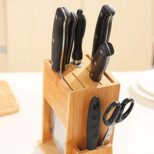 СЛАМА Бамбуков Нож - Притежател На Битови Кухненски Инструменти Рафтове За Съхранение Рафтове За Кухненски Ножове Полк