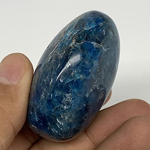 Ватангемы 104,4 г, 2 x1.7x1.1, Синята Апатитовый Палмова камък, Рейки, Метафизичен камък, от Мадагаскар, B16367