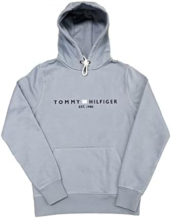 Мъжки hoody с лого Tommy Hilfiger в руното подплата в Черен цвят