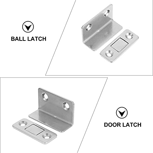 DOITOOL Шкаф за дрехи Магнитна Система за Заключване на вратите Магнити за врати на гардероба 4 бр. Магнитна Ключалка за врата