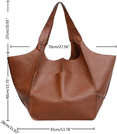 FVOWOH / Големи чанти-скитник За жените, Нови Обикновена Прости чанти в Европейския и американския стил, Големи чанти, Меки дамски