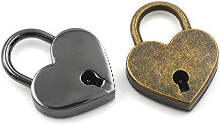 Окачени Замък във формата на Сърце с ключ, Мини-Замък във формата на Сърце за Багаж под формата на Дневник с Ключ, за Ковчежета за Бижута, Дневник (Лилаво)