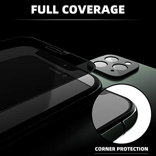 Защитно фолио XYYZYZ Privacy Screen Protector за iphone Xs Max и 11 Pro Max с 6,5-инчов Пълно покритие от Тъмен Антиспайуер Закалено