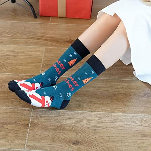 Дамски Памучни Чорапи за екипажа, Чорапи с Анимационни Модел, Всекидневни Плетени Памучни Празнични Дизайнерски Меки Чорапи за Бизнес