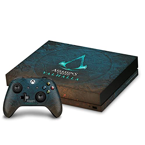 Дизайн на своята практика за главата Официално Лицензиран Логото на Assassin ' s Creed Валхала Key Art Vinyl Стикер Детска Стикер на кожата, която е Съвместима с конзолата Xbox One X