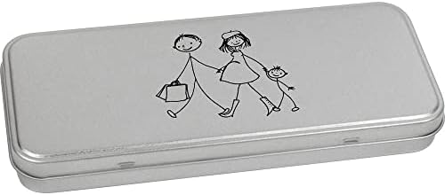 Метална Лидице кутия за съхранение на Azeeda 170 мм Семейство и бременна майка loops (TT00189941)