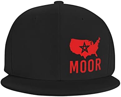 fwoeqiz Мавритански-Америка-Amexem-Марокански Шапка С Плоска Периферия, Регулируема Черна бейзболна шапка, Модна Шапка на шофьор