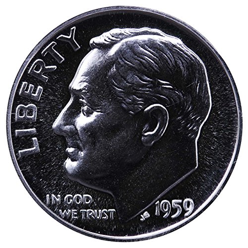 Монетен двор на САЩ, Сребърен десятицентовик Рузвелт ПРОБА 1959 г.