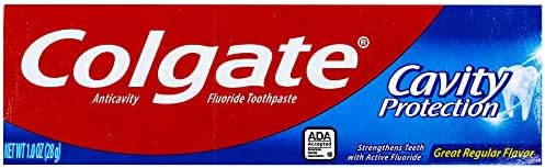 Паста за зъби Colgate за защита на устната кухина, Създавам Regular Flavor, Размер за пътуване на 1 унция (28 грама) - Пакет от 6