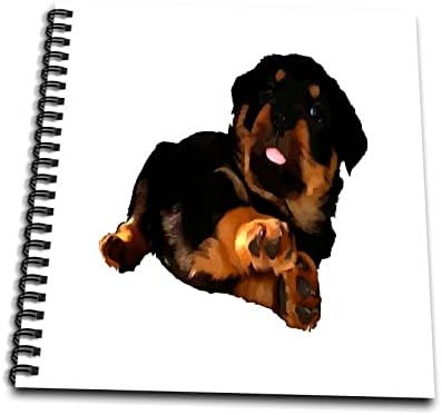 3D Сладко Кученце ротвайлер, Изсечен в вектор - Книги за рисуване (db-371472-3)