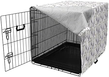 Foldout Калъф за клетка за кучета от Южна Америка, повтарящ Се Пастелно Модел от екзотични Тукани Меки Тонове с Птичи Принтом, Лесен