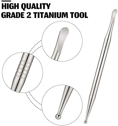 2 Броя 110 мм Титанови Инструменти от 2-ри клас, Сребърни Восъчни Инструменти за Дърворезба с Неплъзгащи дръжка на Инструмент За Извайване,