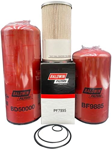 Комплект филтри за техническо обслужване на P&F, За смяна на Cummins BD50000 - BF9885 - PF7895 (LF14000NN - FF5776 - FS19727)