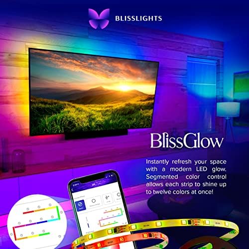 Звездните прожектори BlissLights BlissGlow (32,8 фута) x Starport USB (RGB)