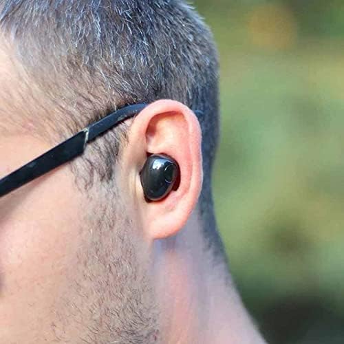 Слушалки TBIIEXFL True Headphones стерео слушалки за разговори със свободни ръце с бинауральным разговори (Цвят: черен)