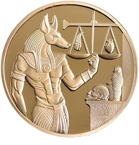 Zonster 1 бр. Позлатени Египетския Защитник на Смъртта Анубис Монета Копие Египетски Монети Възпоменателни Монети Събиране