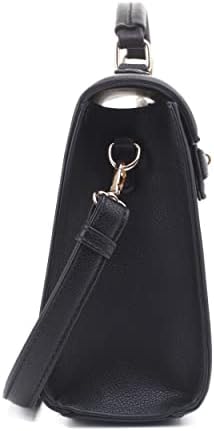 Дамска чанта EVVE с Горната дръжка и Подвижна Каишка, Малка Кожена чанта през рамо от Камешковой на кожата