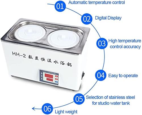 Цифров Термостатическая Водна баня ANSNAL, Пореста Лаборатория за Водна вана с высокоточным контрол на температурата, 600 W ~ 1200 W, RT до