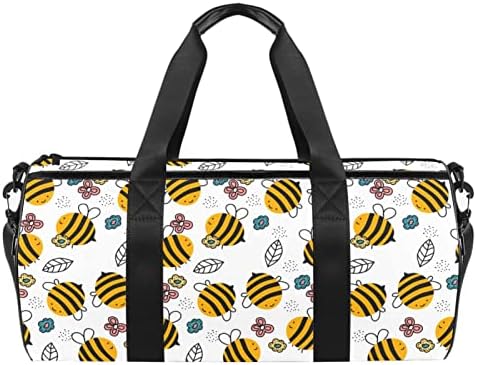 MaMacool Сладка Малка Чанта с Изображение на Пчелите, Чанта за Носене през Рамо, Холщовая Пътна Чанта за Фитнес, Танци, Пътуване, почивните дни