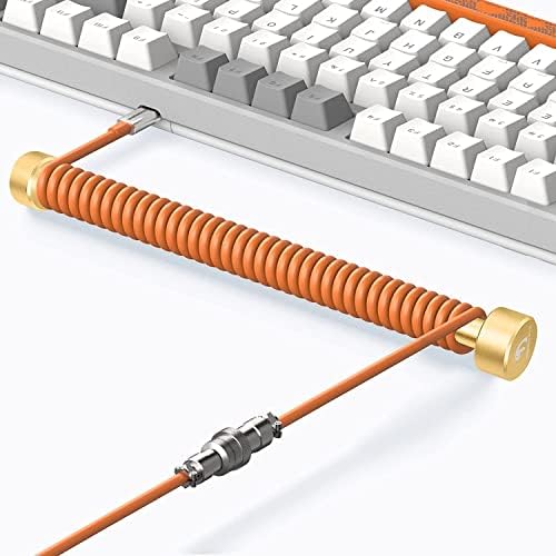 Устройство за навиване на кабела спирала на клавиатурата АТАКА SHARK-Фиксиран прът 7,87 инча, съвместима с GunMjo/ RK61/EPOMAKER