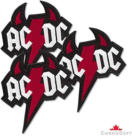 Музикалното рок група AC/DC Devil ' s Horns с бродирани нашивкой от желязо (3,1 x 3,3)