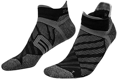 Мъжки Тънък бързо съхнещи Компресия чорапи за джогинг Toes&Feet Със защита от миризмата на глезените