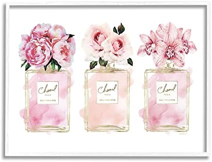 Stupell Industries Розови Цветя И красота Бляскавата мода Акварел дизайн, Дизайн на Аманда Грийнуд