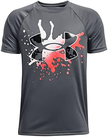 Тениска с къс ръкав Under Armour Boys'Tech с Голяма лого Splash