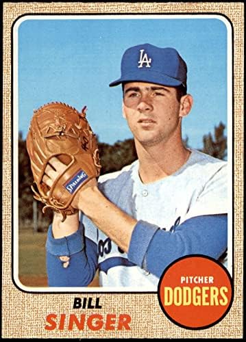 1968 Topps 249 Бил Singer Лос Анджелис Доджърс (бейзбол карта) NM+ Dodgers