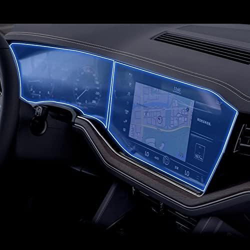 GZGZ Дисплей за Навигация, Устройството за интериора на Колата Защитно Фолио от TPU, за Volkswagen Touareg 2019 2020