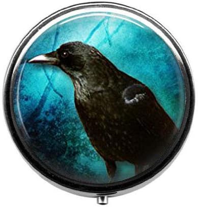Кутия за Хапчета Raven on The Bayou Glass Dome, Украса Crow