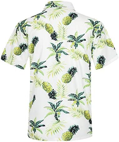 Мъжки Хавайски Ризи Aloha с Цветя Модел под формата на Пакети, Тропически Плаж Ежедневни Ризи с Копчета