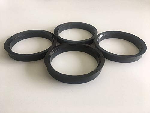 NB-AERO 4 бр. Черни полиуглеродные пръстени от 74 мм (колелце) до 67,1 мм (Ступица) | Централно пръстен от 67,1 мм до 74 мм