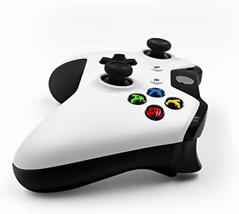 Безжичен контролер, съвместим с Xbox One, Xbox One X / S, Xbox Series X / S, PC Windows (бял + черен)