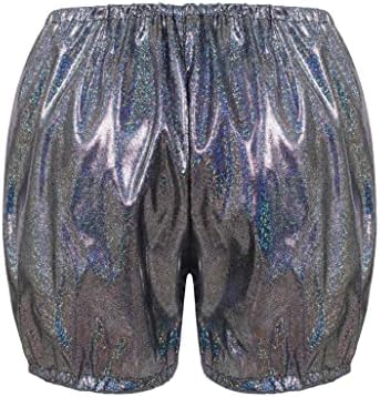 Loodgao / Блестящи Танцови къси Панталони за Момичета И Момчета, Лъскави, Метални Топли Панталони, Акробатични Топене, Гимнастически къси Панталони