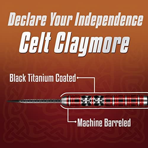 Изстрел! Комплект от стоманени накрайници за хвърляне на стреличките Celt Claymore 90% Tungsten Pro, Професионален – Произведено