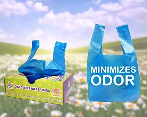 Торбички за памперси Mighty Baby Clean за Еднократна употреба с лек аромат на Прах, количество 300 броя