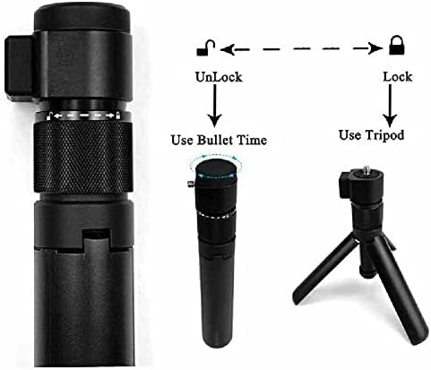 Елегантен Статив За камерата с Въртяща се Дръжка 360 ° Bullet Time Комплект Допълнителни Пълнители за Insta360 ONE X Спомагателен Детайл