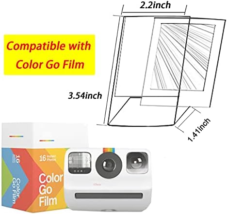 Акрилна Фоторамка Ngaantyun за фотоапарат миг печат Polaroid Go, филм за филм Fujifilm Instax Mini 11 9 8 40 7 секунди, Прозрачни Пластмасови рамки за снимки Polaroid, опаковка от 2 бр.