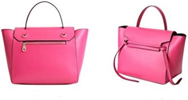 Сладко Чанта през рамо от Естествена Кожа, за Жени, Ежедневни чанти-тоут (Розово-Червен)