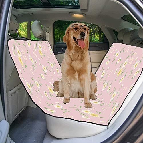 ENEVOTX Калъф За седалка кучета Индивидуален Дизайн Цвят Стил Цветя Сладък Печат на Седалките на колата за Кучета Водоустойчив