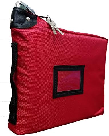 Чанта за предписване на лекарства, стандартен пътен куфар с ключалка (червен)
