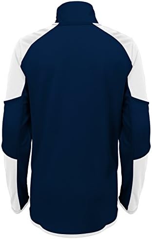 Връхни дрехи NFL Los Angeles Овни Youth Boys Beta 1/4 цип, Тъмно синьо, Младежки Среден (10-12)