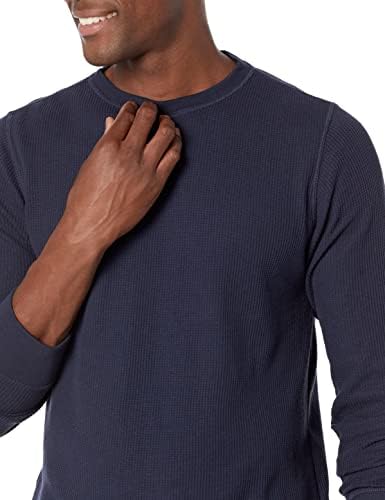 Мъжки вафельная риза с дълъг ръкав Essentials Обичайните размери