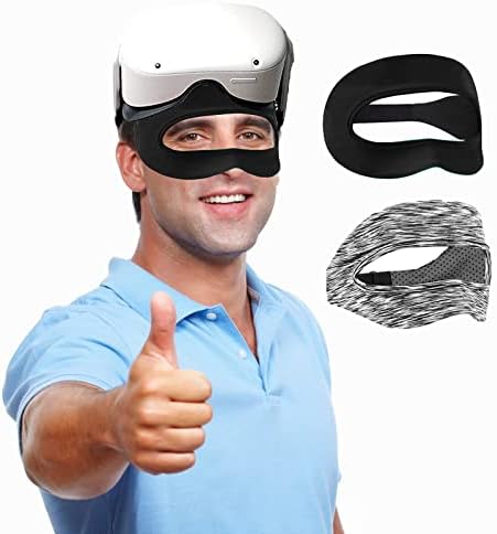 Защитни ленти за VR-маски за аксесоари Oculus Quest 2, Защитна Подплата за защита от изпотяване за VR-очите с Регулируема каишка, Възглавници за VR-лице, Покривала за слушалк?